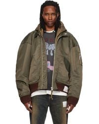Maison Mihara Yasuhiro - Hooded Flight Bomber Jacket - Lyst