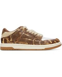 Amiri - Printed Python Skel Top Low Sneakers - Lyst