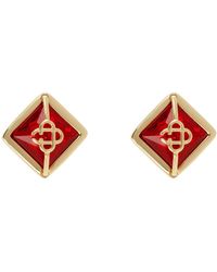 Casablancabrand - Crystal Monogram Earrings - Lyst