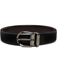 BOSS - Leather Reversible Belt - Lyst