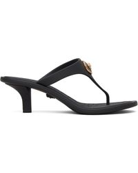 Versace - Alia Rubber Thong Heeled Sandals - Lyst