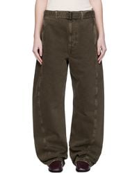 Lemaire - Twisted Belted Jeans - Lyst