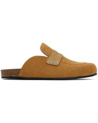 JW Anderson - Tan Canvas Mule Loafers - Lyst