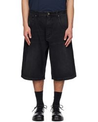 Vetements - Appliqué Biker Cross Hip-Hop Denim Shorts - Lyst