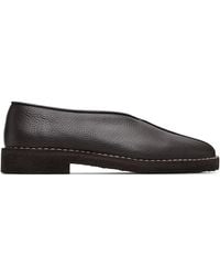 Lemaire - Piped Crepe Slipper Loafers - Lyst