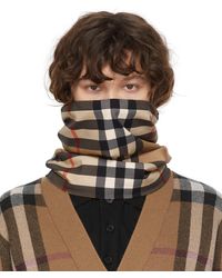 Burberry Vintage Check Face Mask - Brown