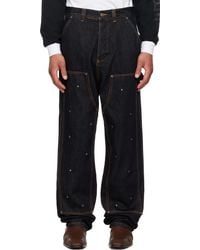 Kusikohc - Workwear Multi Rivet Denim Jeans - Lyst