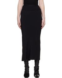 Rick Owens - Temple Calf Bias Midi Skirt - Lyst