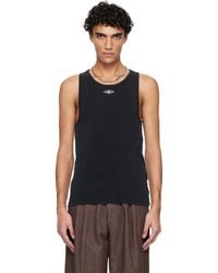 CASABLANCA - Faded Ribbed Tank Top - Lyst
