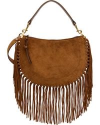 Isabel Marant - Tan Oskan Soft Zip Fringe Bag - Lyst