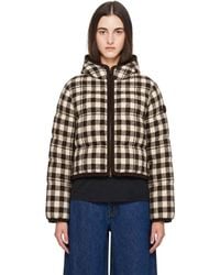 Moncler - Check Abstraction Down Jacket - Lyst