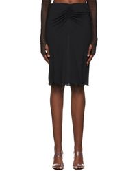 Anna Sui Noir/Sarcelle Plissé belle jupe taille 4 Reg $245 