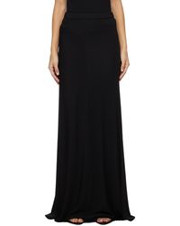 Tom Ford - Jupe longue noire à taille élastique - Lyst