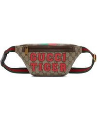 Gucci Tiger gg Pouch - Black