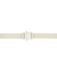 1017 ALYX 9SM - Off-white Leather Double Buckle Belt - Lyst