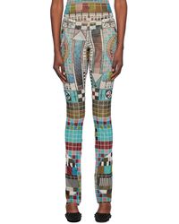 Jean Paul Gaultier - Pantalon De Détente Multicolore À Motif Mire Imprimé - Lyst
