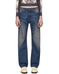 Y. Project - Ssense Exclusive Indigo 'paris' Best' Jeans - Lyst