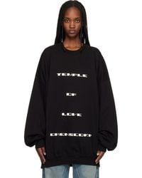 Rick Owens - Temple Hun Crewneck Sweatshirt - Lyst