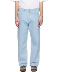 Maison Kitsuné - Jean Ample Bleu - Lyst