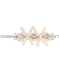 Simone Rocha - Petite Bow Detail Flower Hair Clip - Lyst