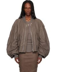 Rick Owens - Temple Secchia Flight Leather Jacket - Lyst
