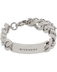 Givenchy - Bracelet d'identité argenté - Lyst