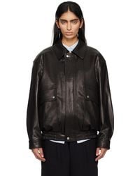 DUNST - Oversized Leather Jacket - Lyst