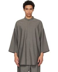 Fear Of God - Cotton Wool Oxford Relaxed Short Sleeve Shirt - Lyst