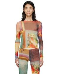 Jean Paul Gaultier - Multicolor Scarf Long Sleeve T-shirt - Lyst