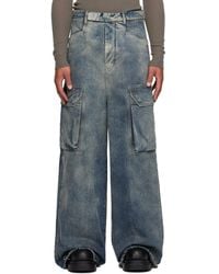 Rick Owens - Concordians Mastadon Firbanks Denim Cargo Pants - Lyst