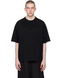 Juun.J - T-shirt noir à logo brodé - Lyst