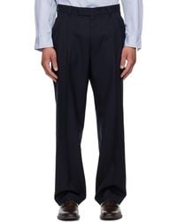 BOSS - Tapered-Fit Melange Virgin Wool Trousers - Lyst