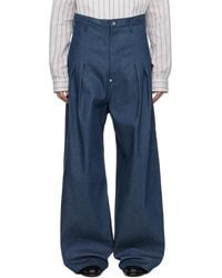 SOSHIOTSUKI - Hi Waist Baggy Denim Jeans - Lyst