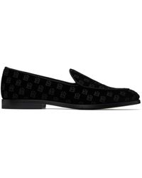 Dolce & Gabbana - ブラック ベルベット スリッポン - Lyst