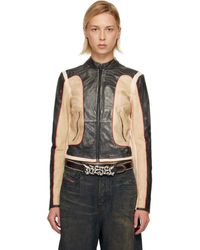 DIESEL - L-Oonie Leather Jacket - Lyst