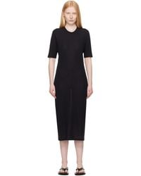 Ami Paris - Cotton Short Sleeve Maxi Dress - Lyst