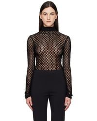 Rohe - ブラック Geometrical Lace ブラウス - Lyst