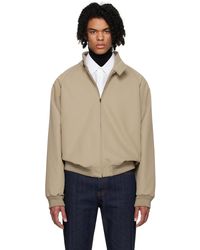 The Row - Taupe Harris Jacket - Lyst