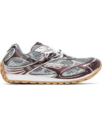 Bottega Veneta - Burgundy & Orbit Sneakers - Lyst