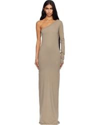 Rick Owens - Taupe Concordians Ziggy Maxi Dress - Lyst