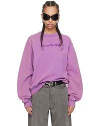 Acne Studios - Purple Blurred Sweatshirt - Lyst