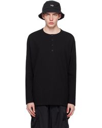Y-3 - Buttoned Long Sleeve T-shirt - Lyst