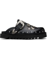 Toga Virilis - Eyelet Metal Sabot Slip-On Loafers - Lyst