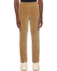 Palm Angels - Beige Embroidered Sweatpants - Lyst