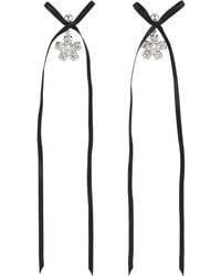 Simone Rocha - Mini Daisy Drop Bow Earrings - Lyst