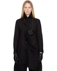 Y's Yohji Yamamoto - Cotton Lawn Frill Shirt - Lyst