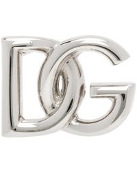 Dolce & Gabbana - Dg Logo Stud Single Earring - Lyst