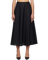 MSGM - Black Tie Maxi Skirt - Lyst