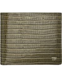 Tom Ford - Khaki T Line Classic Bifold Wallet - Lyst