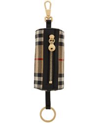 Burberry The Vintage Check And Leather Barrel Bag - Save 41% - Lyst